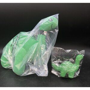 Sinclair Gas Dinosaur Plush Green Dino Stuffed Brontosaurus & Stress Toy NEW